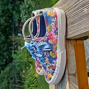 Superga Silk Floral Sneakers for Anthropologie